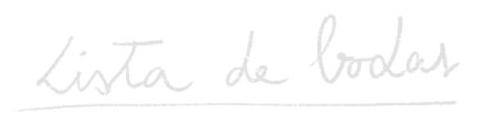 Lista de bodas