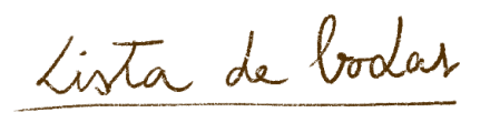 Lista de bodas